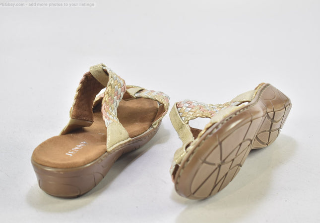 Jenny Damen Sandale Pantolette EUR 37 Nr. 25-S 443-Schuh-Gebraucht-secondhand