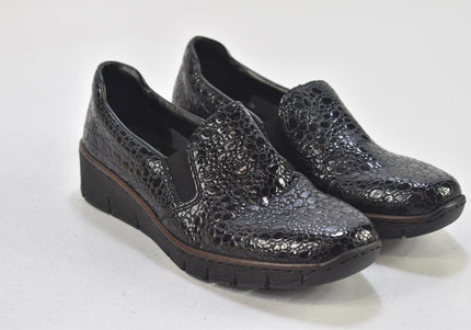 Rieker Damen Halbschuhe Slipper Ballerinas EUR 37 Nr. 24-T 1140-Schuh-Gebraucht-secondhand