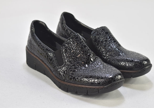 Rieker Damen Halbschuhe Slipper Ballerinas EUR 37 Nr. 24-T 1140-Schuh-Gebraucht-secondhand