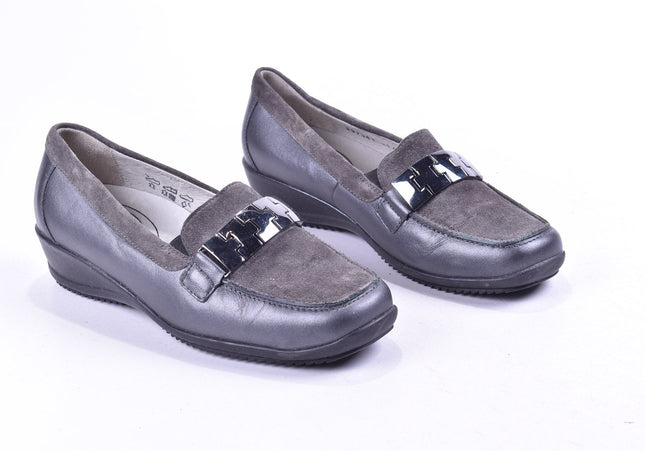 Waldläufer Damen Halbschuhe Slipper Ballerinas UK 4,5 Nr. 23-M 480-Schuh-Gebraucht-secondhand