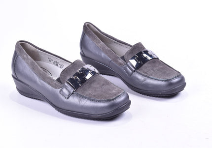 Waldläufer Damen Halbschuhe Slipper Ballerinas UK 4,5 Nr. 23-M 480-Schuh-Gebraucht-secondhand