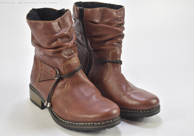 Rieker Damen Stiefelette Boots EUR 37 Nr. 24-B 5154-Schuh-Gebraucht-secondhand