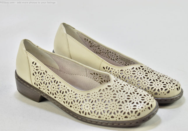 Jenny Damen Halbschuhe Slipper Ballerinas UK 6,5 Nr. 25-T 1162-gebrauchte Schuhe-Second hand-SchuhGebraucht
