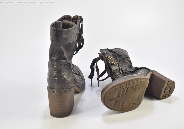 Mustang Damen Steiefelette Boots EUR 39 Nr. 24-B 4754-Schuh-Gebraucht-secondhand