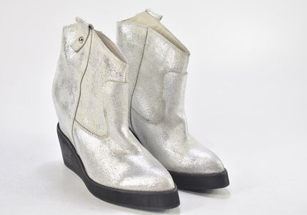 P1 Damen Stiefelette Boots EUR 38 Nr. 24-B 3711-Schuh-Gebraucht-secondhand