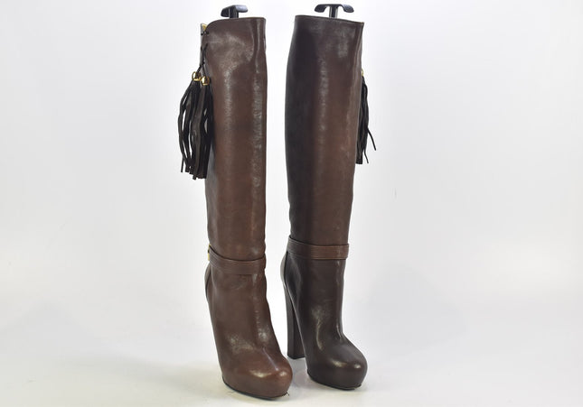 Just Cavalli Damen Stiefel Stiefelette Boots EUR 37 Nr. 24-B 3531-Schuh-Gebraucht-secondhand