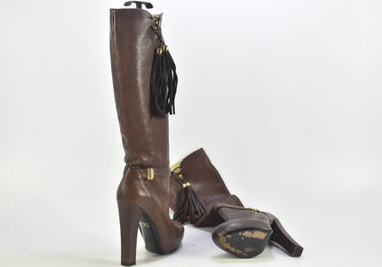 Just Cavalli Damen Stiefel Stiefelette Boots EUR 37 Nr. 24-B 3531-Schuh-Gebraucht-secondhand