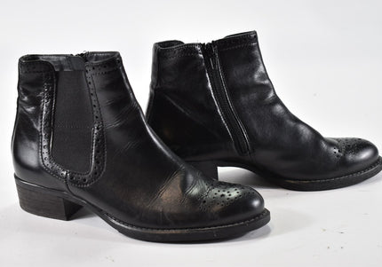 Paul Green Damen Stiefelette Boots UK 3 Nr. 24-M 2587-Schuh-Gebraucht-secondhand