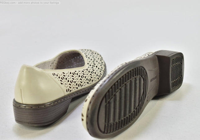 Jenny Damen Halbschuhe Slipper Ballerinas UK 6,5 Nr. 25-T 1162-gebrauchte Schuhe-Second hand-SchuhGebraucht