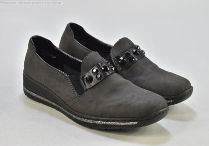 Rieker  Damen Halbschuhe Slipper Ballerinas  EUR 39 Nr. 25-N 1922