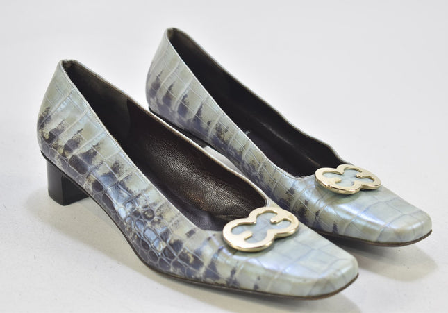 Escada Damen Pumps High Heels EUR 39,5 Nr. 24-O 658-Schuh-Gebraucht-secondhand