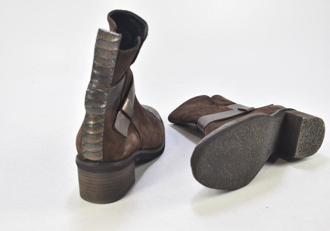 Högl Damen Stiefelette Boots UK 2,5 Nr. 24-B 195-Schuh-Gebraucht-secondhand