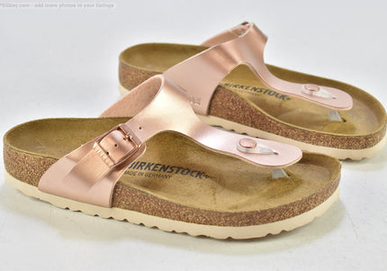 Birkenstock Gizeh schmal Damen Sandale Pantolette EUR 38 Nr. 25-V 160-SchuhGebraucht