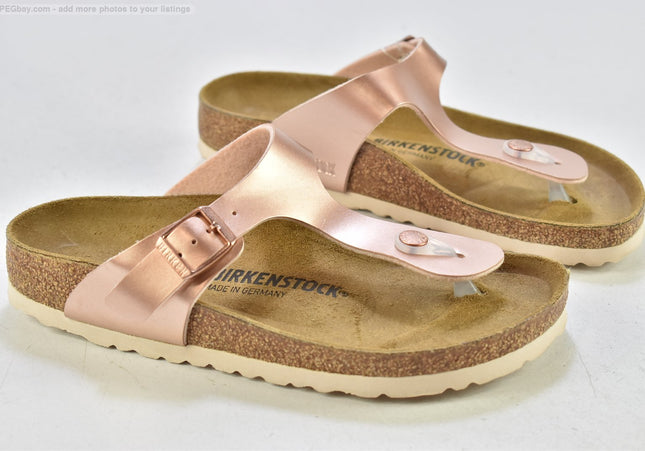 Birkenstock Gizeh schmal Damen Sandale Pantolette EUR 38 Nr. 25-V 160-SchuhGebraucht