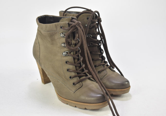 Paul Green Damen Stiefelette Boots UK 4 Nr. 24-U 824-Schuh-Gebraucht-secondhand