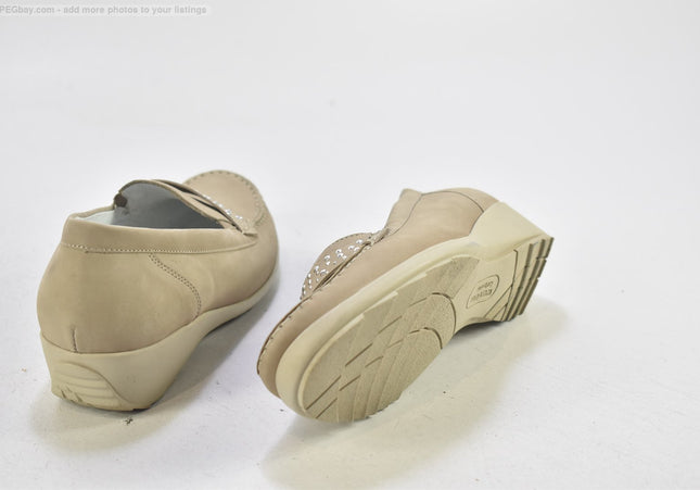 Waldläufer Damen Halbschuhe Slipper Ballerinas UK 4 Nr. 25-F 500-Schuh-Gebraucht-secondhand