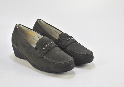 Waldläufer Damen Halbschuhe Slipper Ballerinas UK 4,5 Nr. 24-X 1632-Schuh-Gebraucht-secondhand