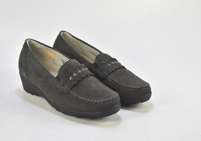 Waldläufer Damen Halbschuhe Slipper Ballerinas UK 4,5 Nr. 24-X 1632-Schuh-Gebraucht-secondhand