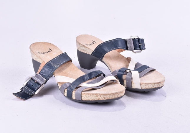 Think Damen Sandale Pantolette EUR 36 Nr. 24-SD 219-Schuh-Gebraucht-secondhand