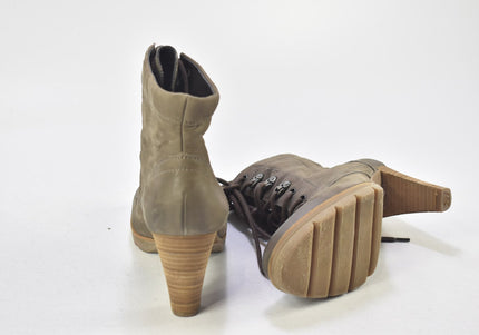 Paul Green Damen Stiefelette Boots UK 4 Nr. 24-U 824-Schuh-Gebraucht-secondhand