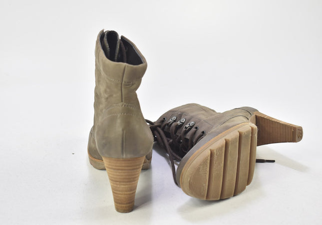 Paul Green Damen Stiefelette Boots UK 4 Nr. 24-U 824-Schuh-Gebraucht-secondhand