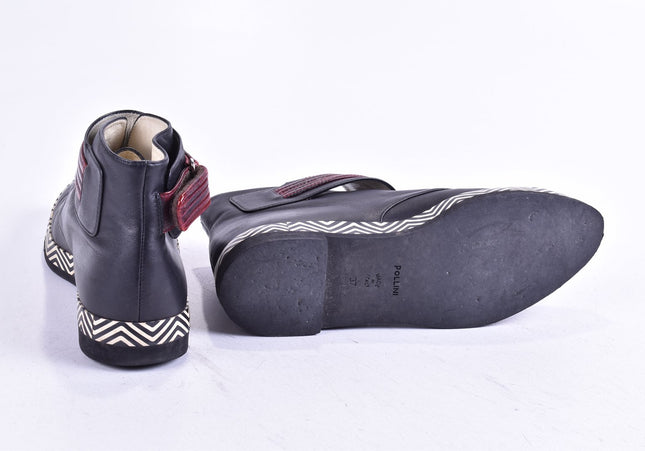 Pollini Damen Stiefelette Boots EUR 37 Nr. 24-Y 3912-Schuh-Gebraucht-secondhand