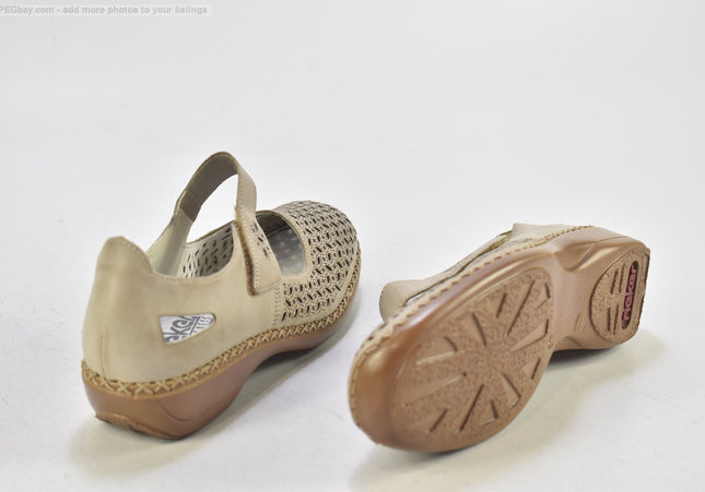 Rieker Damen Halbschuhe Slipper Ballerinas EUR 37 Nr. 25-J 166-Schuh-Gebraucht-secondhand