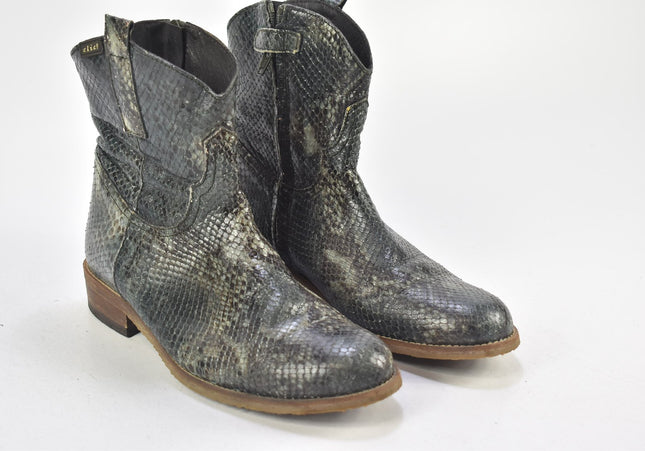 Clic Damen Stiefelette Boots EUR 38 Nr. 24-F 3152-Schuh-Gebraucht-secondhand