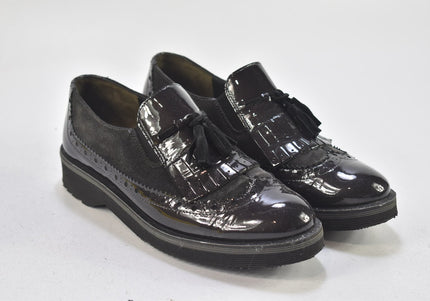 Paul Green Damen Halbschuhe Slipper Ballerinas SL 24,5cm Nr. 24-N 3141-Schuh-Gebraucht-secondhand