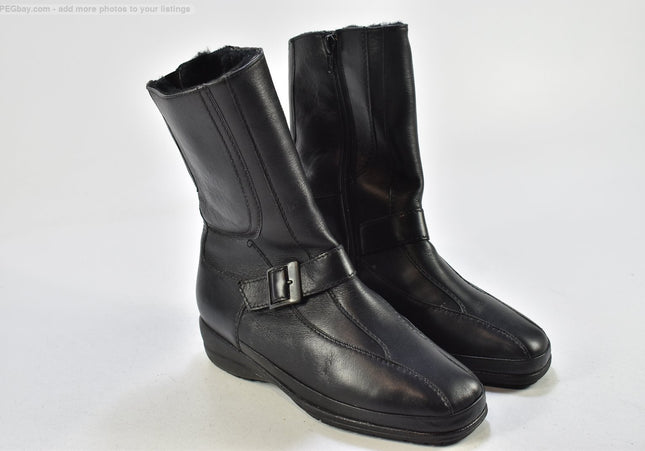 Waldläufer Damen Stiefelette Boots UK 5 Nr.25-B 1065-gebrauchte Schuhe-second hand-SchuhGebraucht