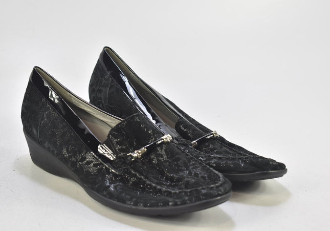 Waldläufer Damen Halbschuhe Slipper Ballerinas UK 9 Nr. 24-X 1642-Schuh-Gebraucht-secondhand