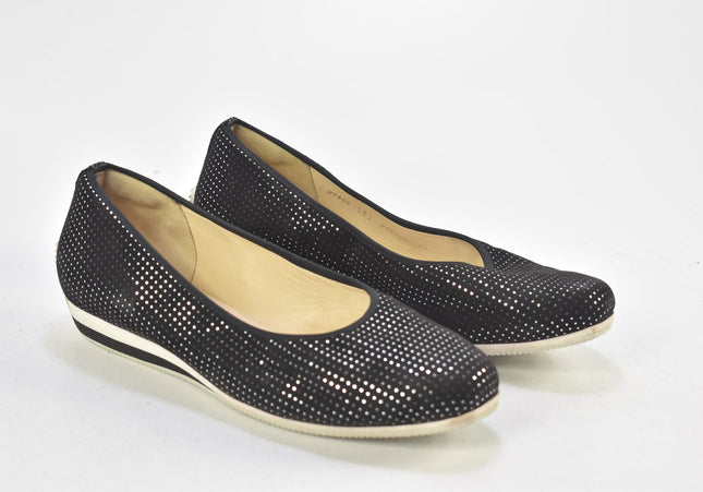 Hassia Damen Halbschuhe Slipper Ballerinas UK 5 Nr. 24-J 3381-Schuh-Gebraucht-secondhand