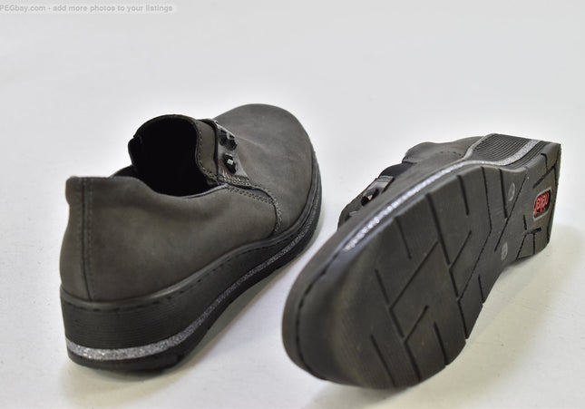 Rieker Damen Halbschuhe Slipper Ballerinas EUR 41 Nr. 25-T 715-gebrauchte schuhe-second hand-SchuhGebraucht