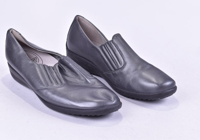 Waldläufer Damen Halbschuhe Slipper Ballerinas UK 7,5 Nr. 24-A 571-Schuh-Gebraucht-secondhand