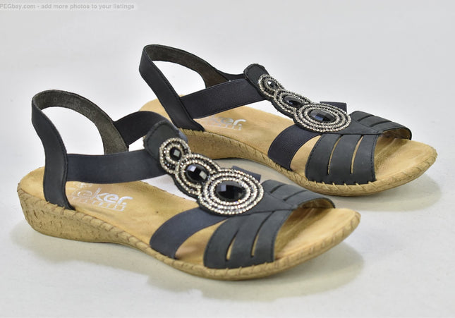Rieker Damen Sandale Sandalette EUR 39 Nr. 25 S 4147-SchuhGebraucht