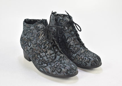 Waldläufer Damen Stiefelette Boots UK 4 Nr. 24-F 4161-Schuh-Gebraucht-secondhand