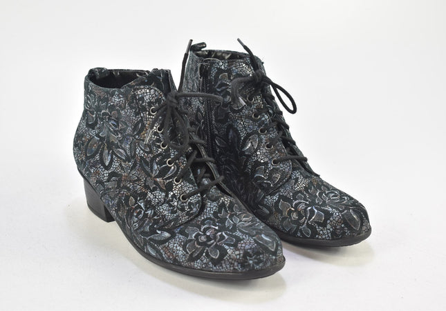 Waldläufer Damen Stiefelette Boots UK 4 Nr. 24-F 4161-Schuh-Gebraucht-secondhand