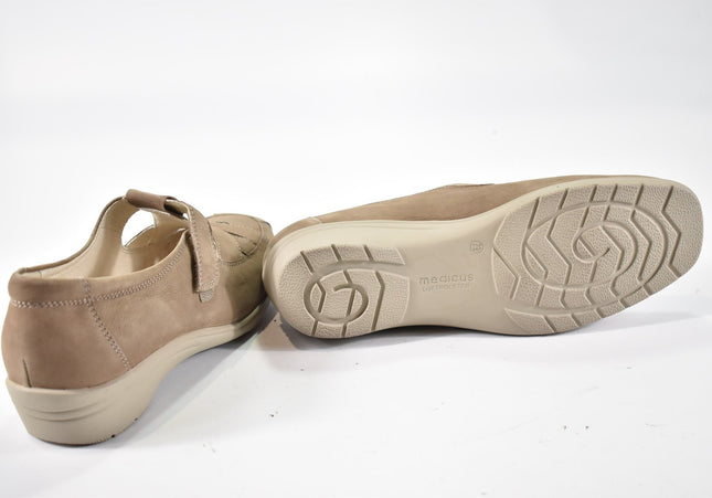 Medicus Damen Halbschuhe Slipper Ballerinas UK 7,5 Nr. 24-F 2181-Schuh-Gebraucht-secondhand