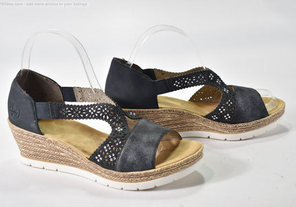 Rieker  Damen Sandale Sandalette  EUR 39 Nr. 26-S 1401