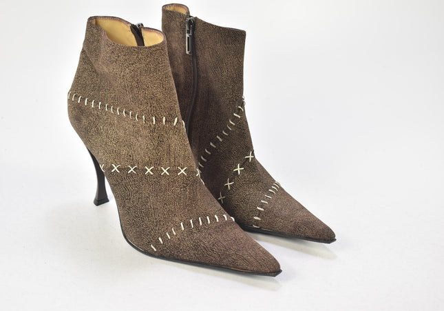 Massimiliano Cantarini Damen Stiefelette Boots EUR 39,5 Nr. 24-P 2572-Schuh-Gebraucht-secondhand