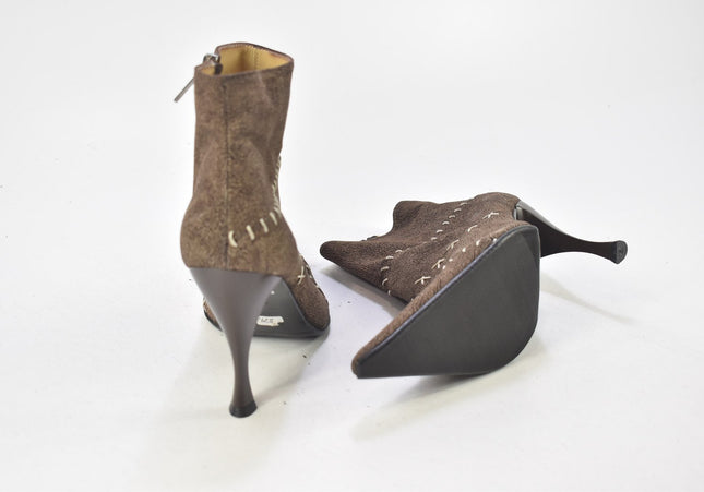 Massimiliano Cantarini Damen Stiefelette Boots EUR 39,5 Nr. 24-P 2572-Schuh-Gebraucht-secondhand