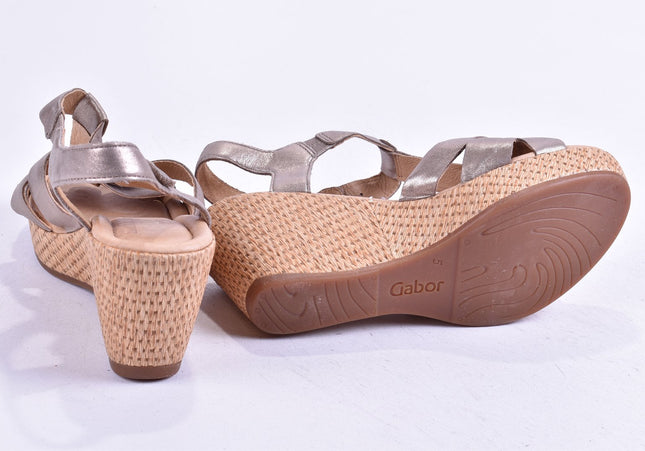 Gabor Damen Sandale Sandalette UK 5 Nr. 24-SD 3268-Schuh-Gebraucht-secondhand