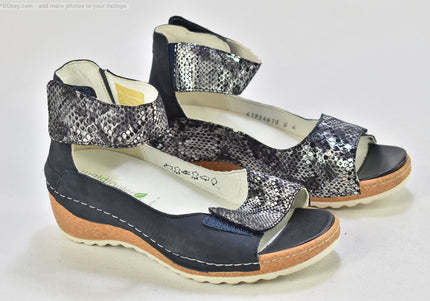 Waldläufer Damen Sandale Sandalette UK 4 Nr. 25 S 4156-SchuhGebraucht