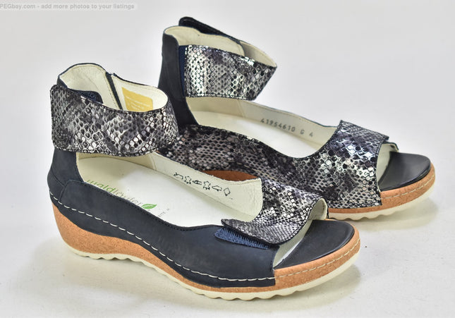 Waldläufer Damen Sandale Sandalette UK 4 Nr. 25 S 4156-SchuhGebraucht