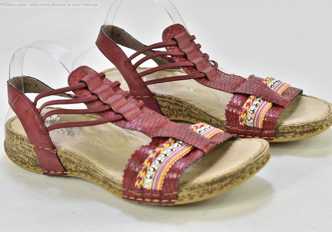 Rieker Damen Sandale Sandalette EUR 41 Nr. 25 S 4158-SchuhGebraucht