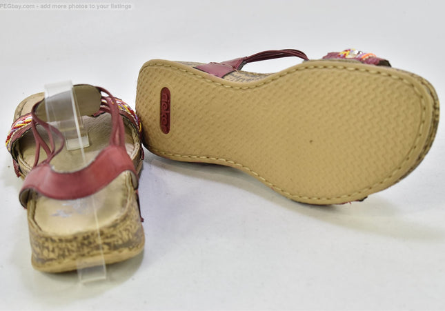 Rieker Damen Sandale Sandalette EUR 41 Nr. 25 S 4158-SchuhGebraucht
