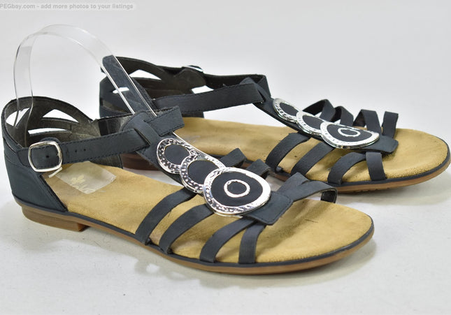 Rieker Damen Sandale Sandalette EUR 42 Nr. 25 S 4159-SchuhGebraucht
