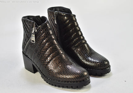 GiAnni Damen Stiefelette Boots EUR 36 Nr.25-B 1084-gebrauchte Schuhe-second hand-SchuhGebraucht