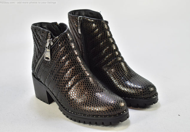 GiAnni Damen Stiefelette Boots EUR 36 Nr.25-B 1084-gebrauchte Schuhe-second hand-SchuhGebraucht