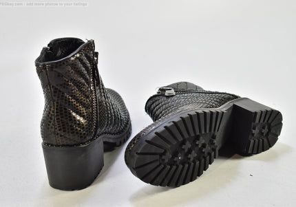 GiAnni Damen Stiefelette Boots EUR 36 Nr.25-B 1084-gebrauchte Schuhe-second hand-SchuhGebraucht